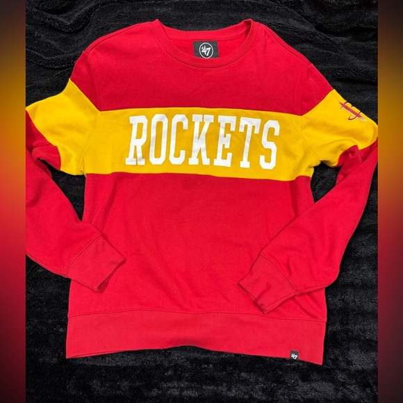 Vintage 90’s HOUSTON ROCKETS 47 Fleece Men’s Large Sweatshirt - Picture 3 of 8